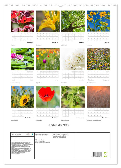 Farben der Natur (CALVENDO Wandkalender 2027)