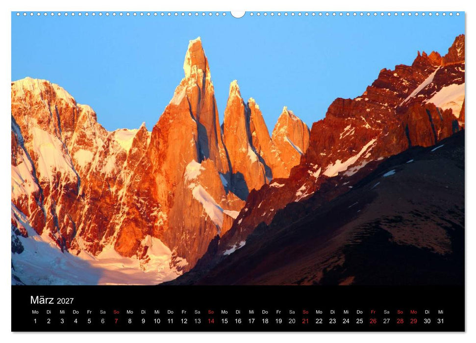 Südpatagonien – das "Ende" der Welt (CALVENDO Premium Wandkalender 2027)