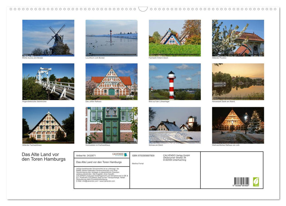 Das Alte Land vor den Toren Hamburgs (CALVENDO Wandkalender 2027)