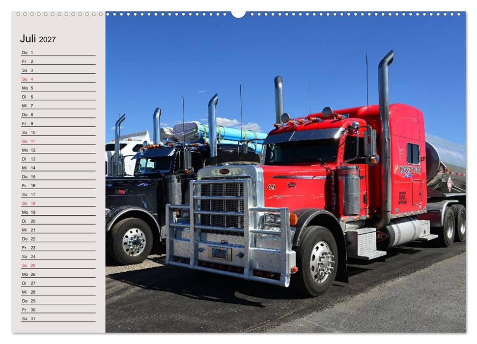 US-Trucks. Faszination Langhauber (CALVENDO Premium Wandkalender 2027)