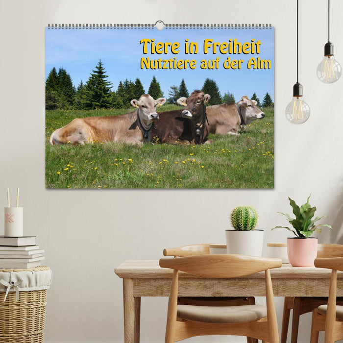 Tiere in Freiheit - Nutztiere auf der Alm (CALVENDO Wandkalender 2027)