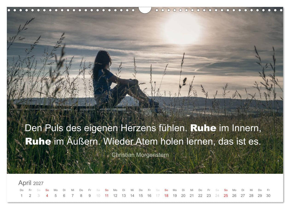 Zauberhafte Sprüche - Bunte Seelenblüten (CALVENDO Wandkalender 2027)