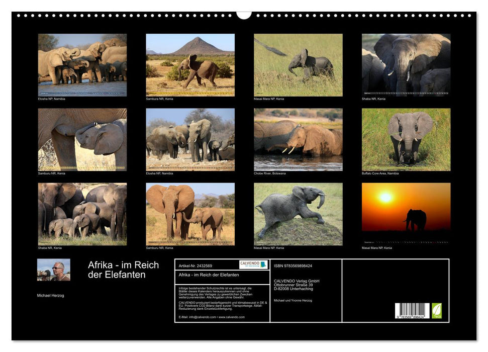 Afrika - im Reich der Elefanten (CALVENDO Wandkalender 2027)