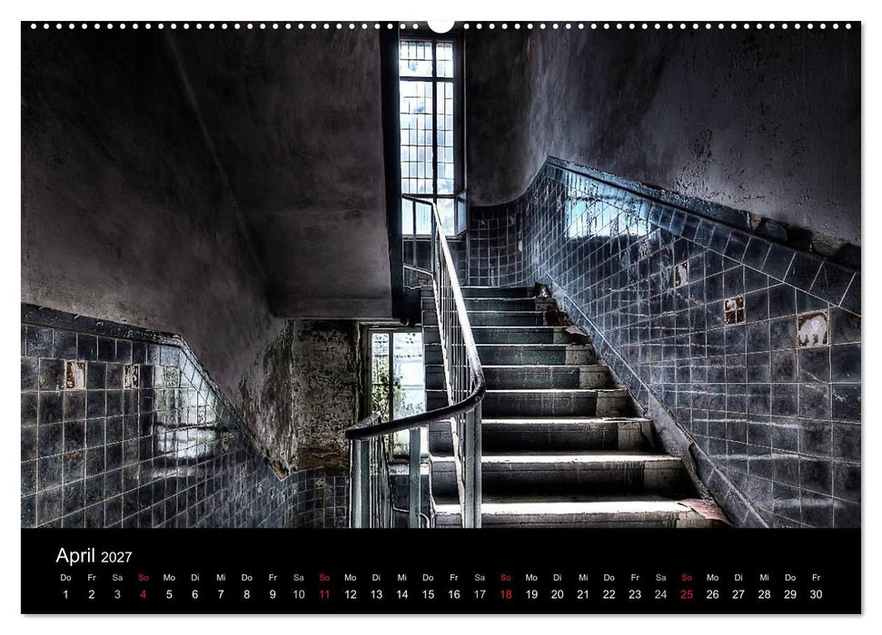 Verlassene Orte - Die schönsten Treppenhäuser (CALVENDO Premium Wandkalender 2027)
