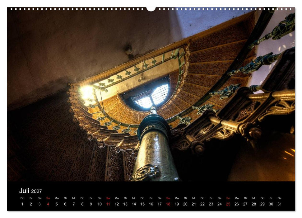 Verlassene Orte - Die schönsten Treppenhäuser (CALVENDO Premium Wandkalender 2027)
