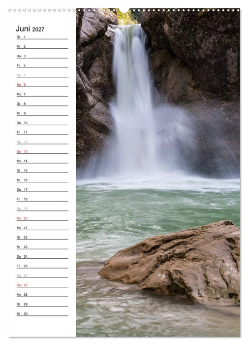 Faszination Wasserfall (CALVENDO Premium Wandkalender 2027)