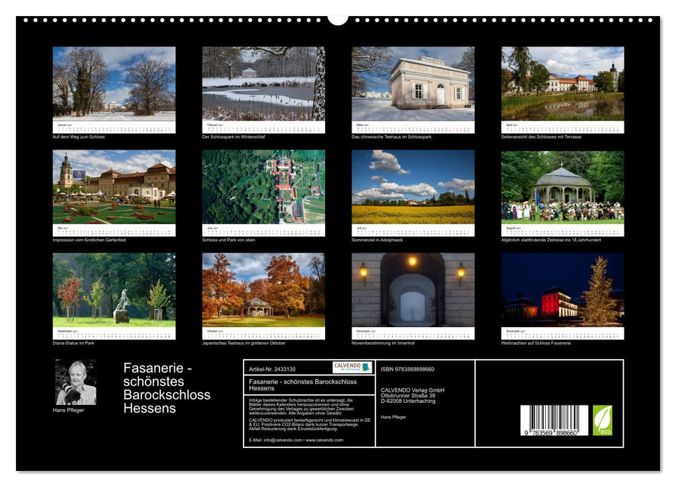 Fasanerie - schönstes Barockschloss Hessens (CALVENDO Premium Wandkalender 2027)