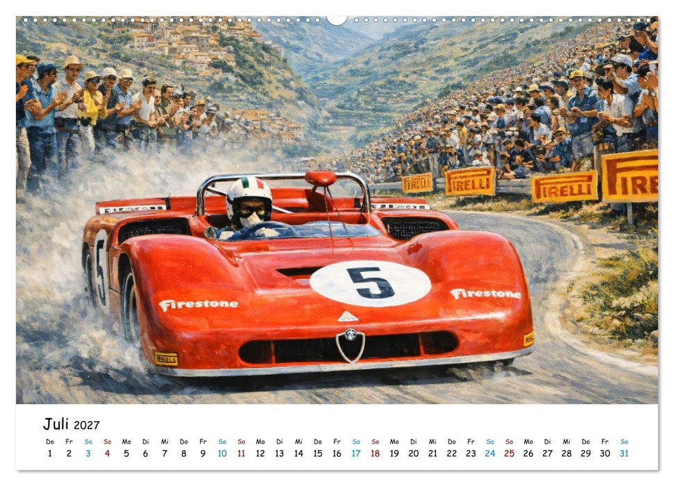 Rückblick Targa Florio - Die 1960er und 1970er Jahre (CALVENDO Premium Wandkalender 2027)