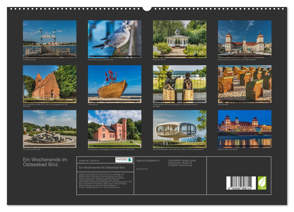 Ein Wochenende im Ostseebad Binz (CALVENDO Premium Wandkalender 2027)