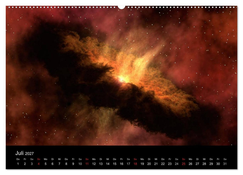 Der Weltraum. Spektakuläre Gasnebel und Galaxien (CALVENDO Premium Wandkalender 2027)