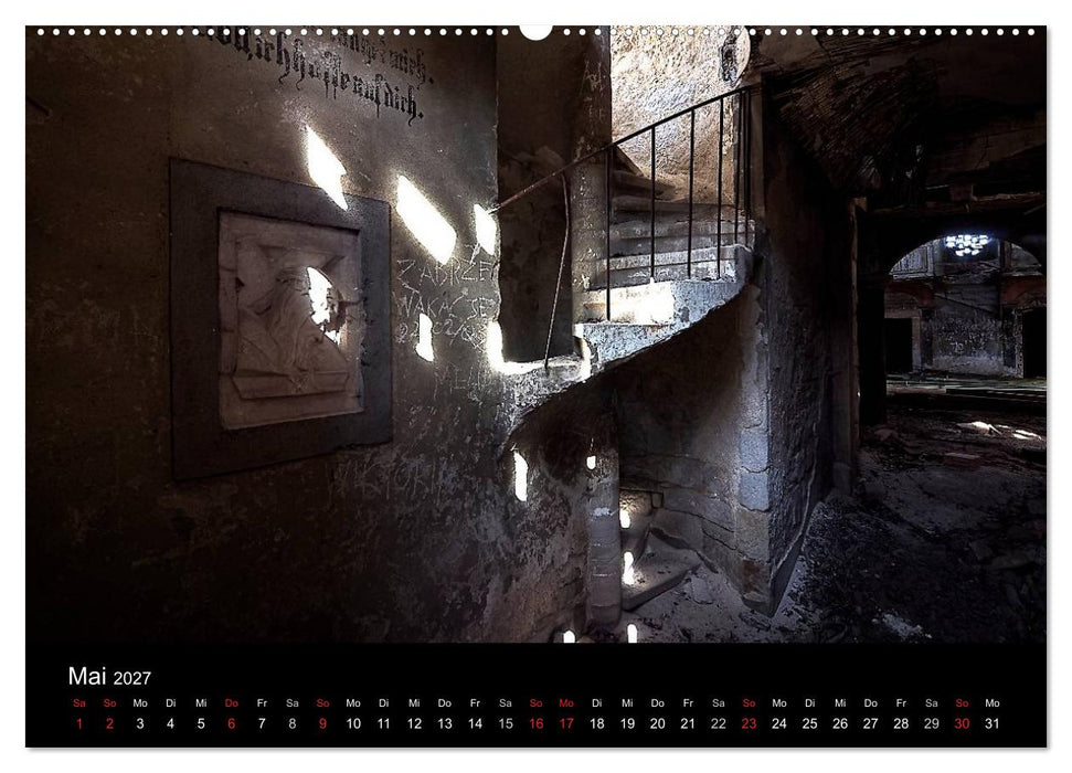 Verlassene Orte - Die schönsten Treppenhäuser (CALVENDO Wandkalender 2027)