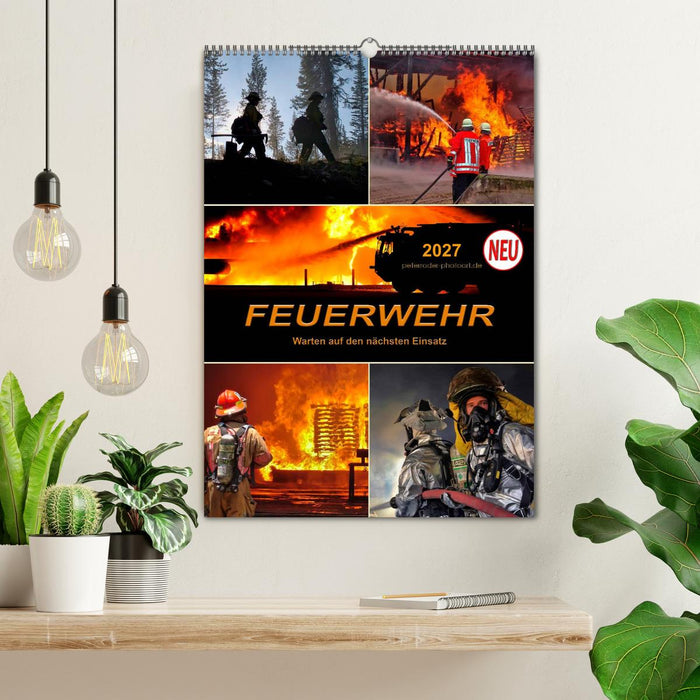 Feuerwehr - Warten auf den nächsten Einsatz (CALVENDO Wandkalender 2027)