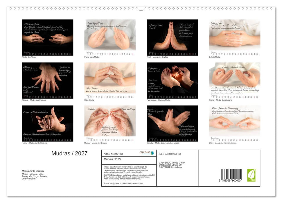 Mudras / 2027 (CALVENDO Premium Wandkalender 2027)