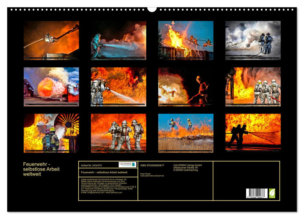 Feuerwehr - selbstlose Arbeit weltweit (CALVENDO Wandkalender 2027)