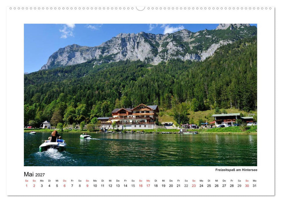 Willkommen im Bergsteigerdorf Ramsau (CALVENDO Wandkalender 2027)