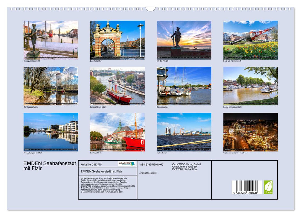 EMDEN Seehafenstadt mit Flair (CALVENDO Premium Wandkalender 2027)