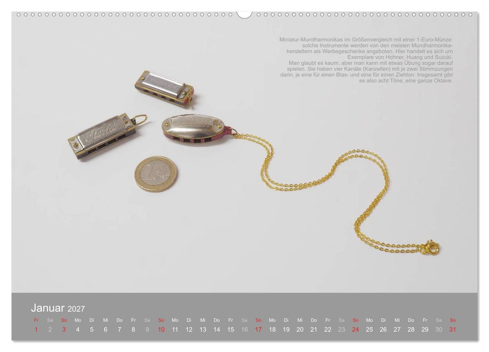Mundharmonikas im Blickpunkt (CALVENDO Wandkalender 2027)