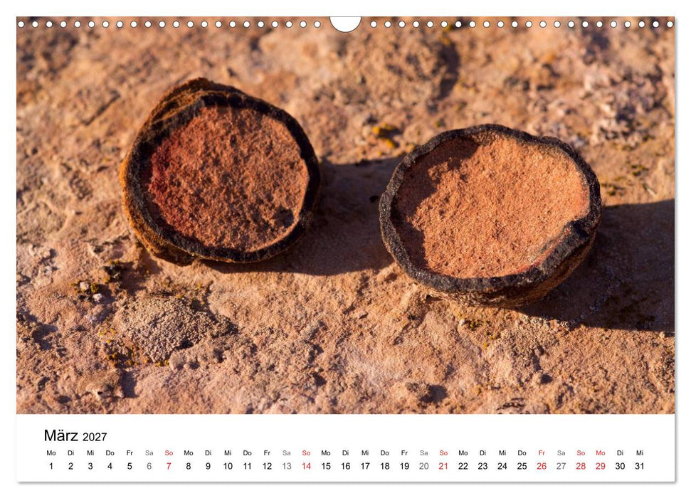 Felsen und Steine in fantastischen Farben und Formen (CALVENDO Wandkalender 2027)