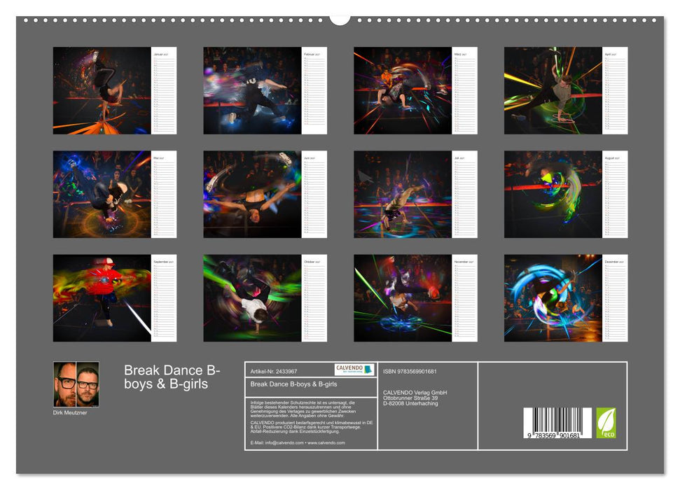 Break Dance B-boys & B-girls (CALVENDO Premium Wandkalender 2027)