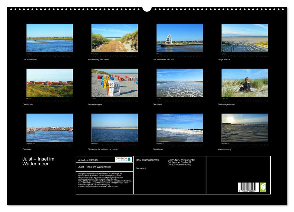 Juist – Insel im Wattenmeer (CALVENDO Wandkalender 2027)
