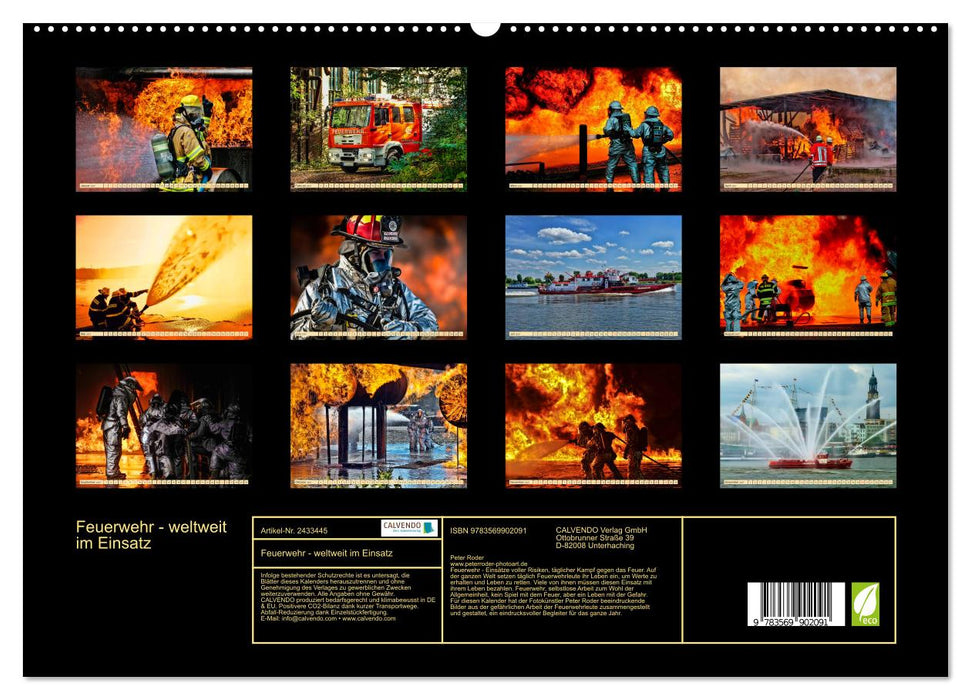 Feuerwehr - weltweit im Einsatz (CALVENDO Premium Wandkalender 2027)
