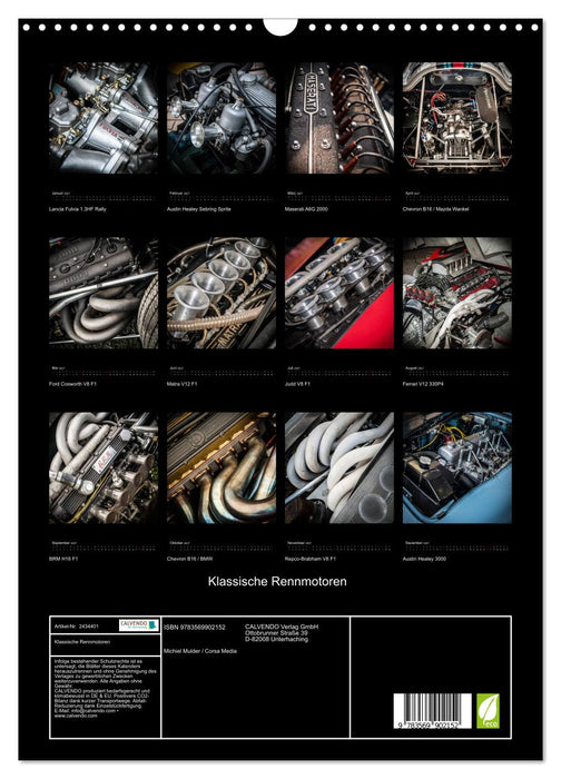 Klassische Rennmotoren (CALVENDO Wandkalender 2027)