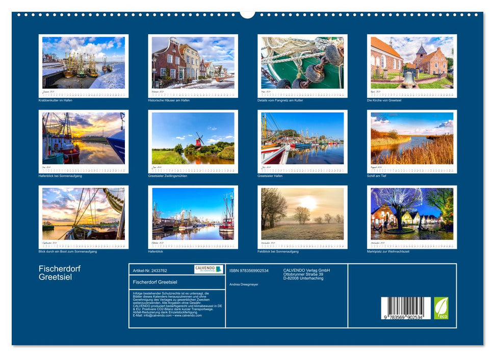 Fischerdorf Greetsiel (CALVENDO Premium Wandkalender 2027)