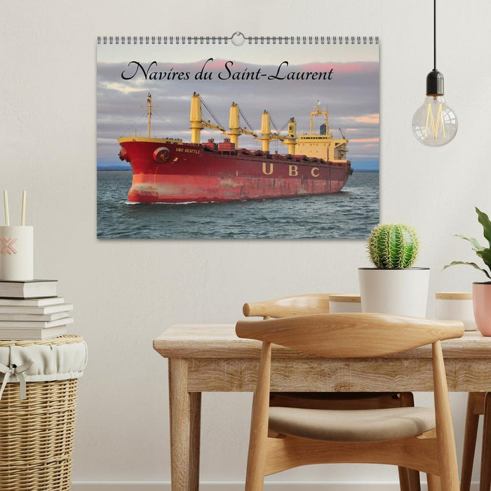 Navires du Saint-Laurent (CALVENDO Calendrier mensuel 2027)