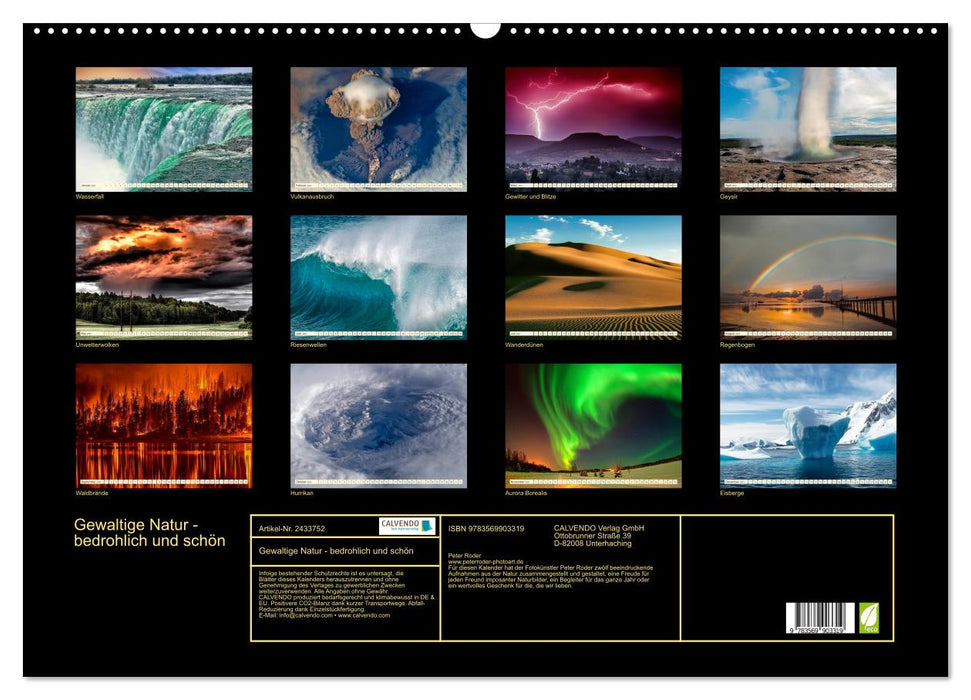 Gewaltige Natur - bedrohlich und schön (CALVENDO Wandkalender 2027)