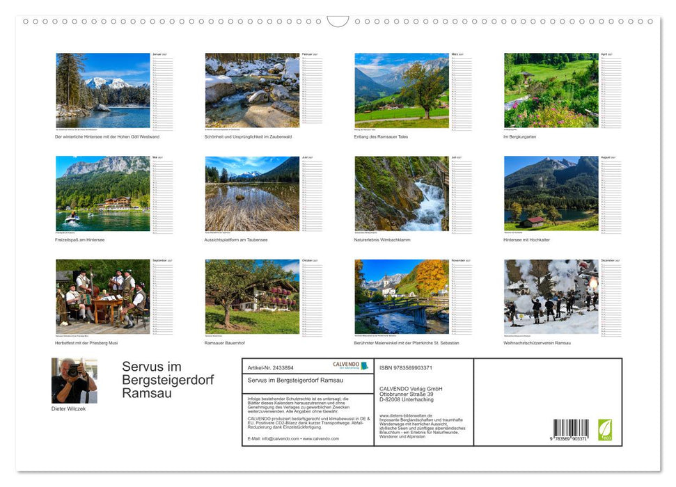 Servus im Bergsteigerdorf Ramsau (CALVENDO Wandkalender 2027)