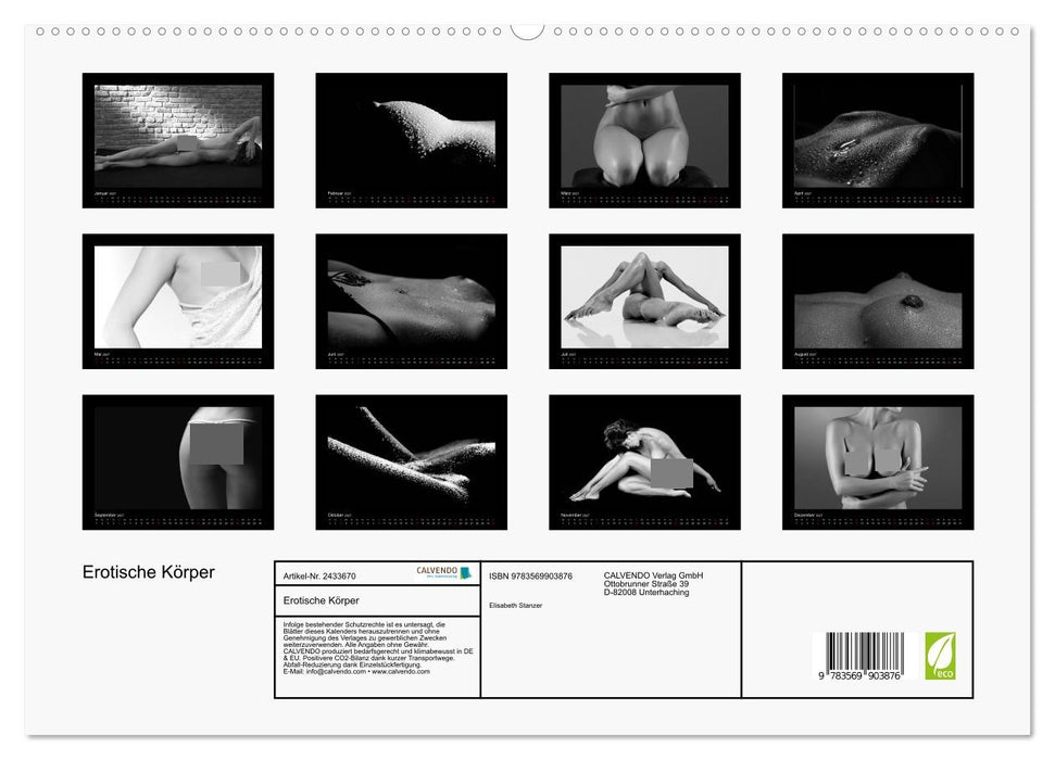 Erotische Körper (CALVENDO Premium Wandkalender 2027)