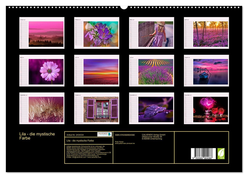 Lila - die mystische Farbe (CALVENDO Premium Wandkalender 2027)