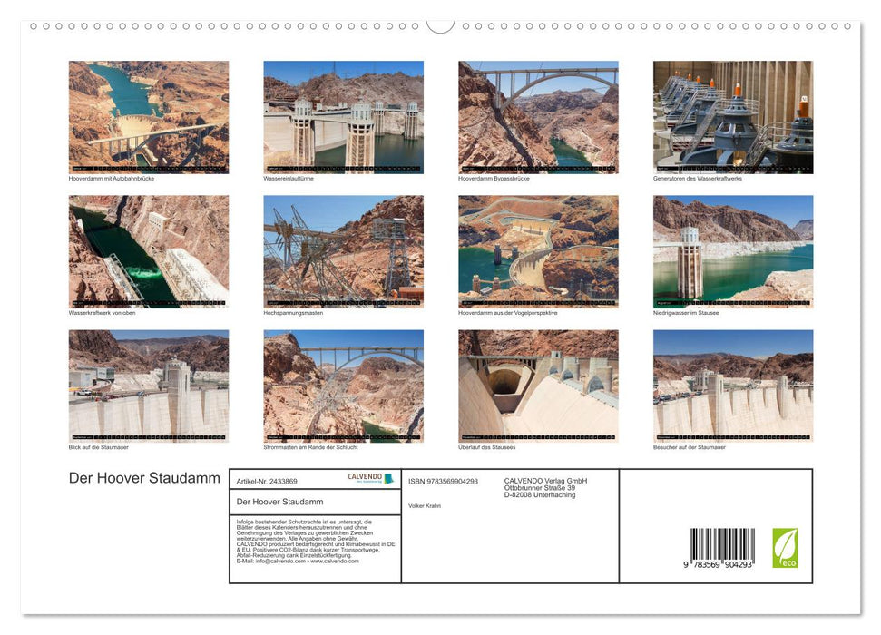 Der Hoover Staudamm (CALVENDO Premium Wandkalender 2027)