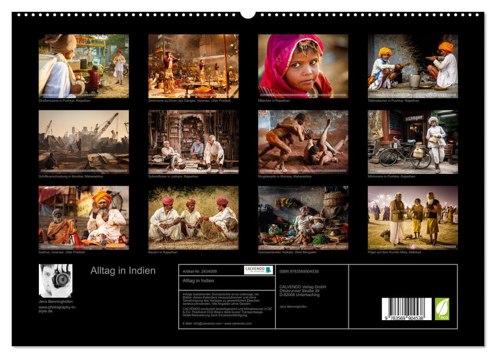 Alltag in Indien (CALVENDO Premium Wandkalender 2027)