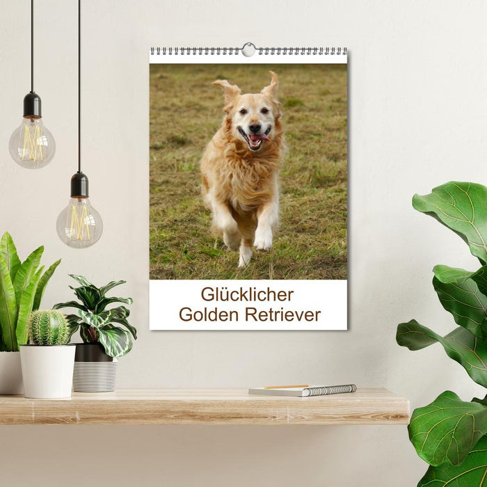 Glücklicher Golden Retriever (CALVENDO Wandkalender 2027)