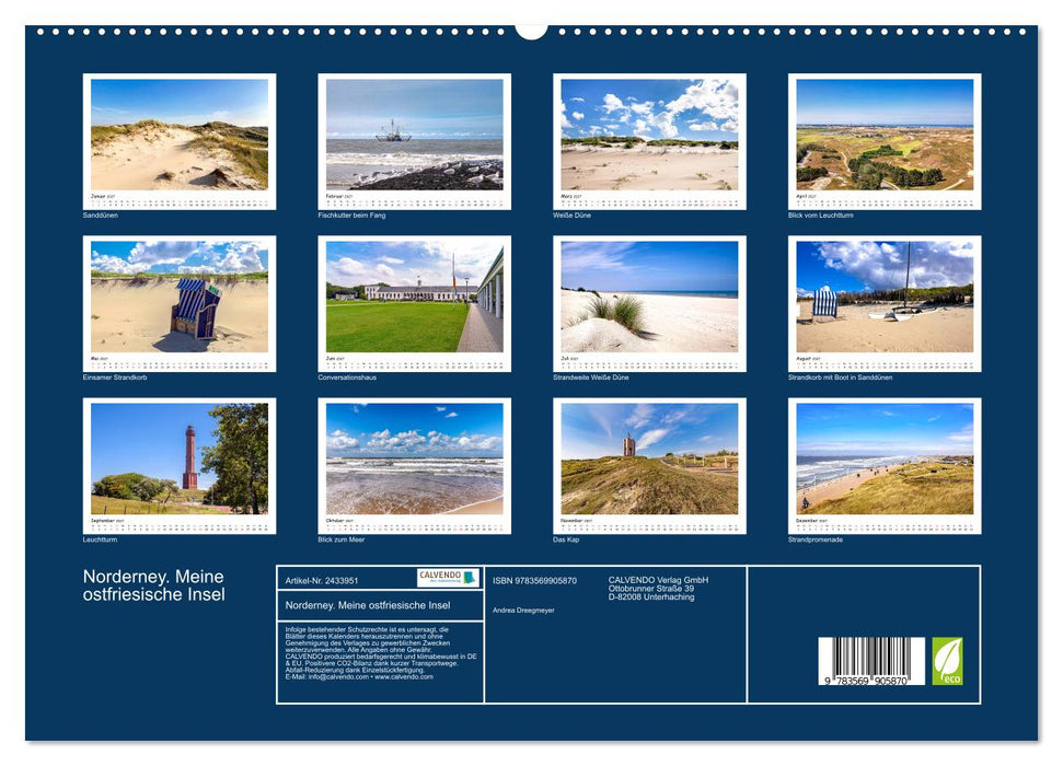 Norderney. Meine ostfriesische Insel (CALVENDO Premium Wandkalender 2027)