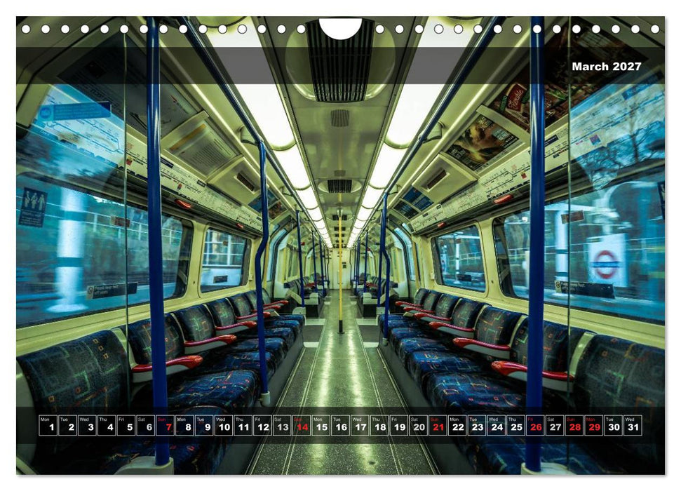More London Underground 2027 (CALVENDO Monthly Calendar 2027)