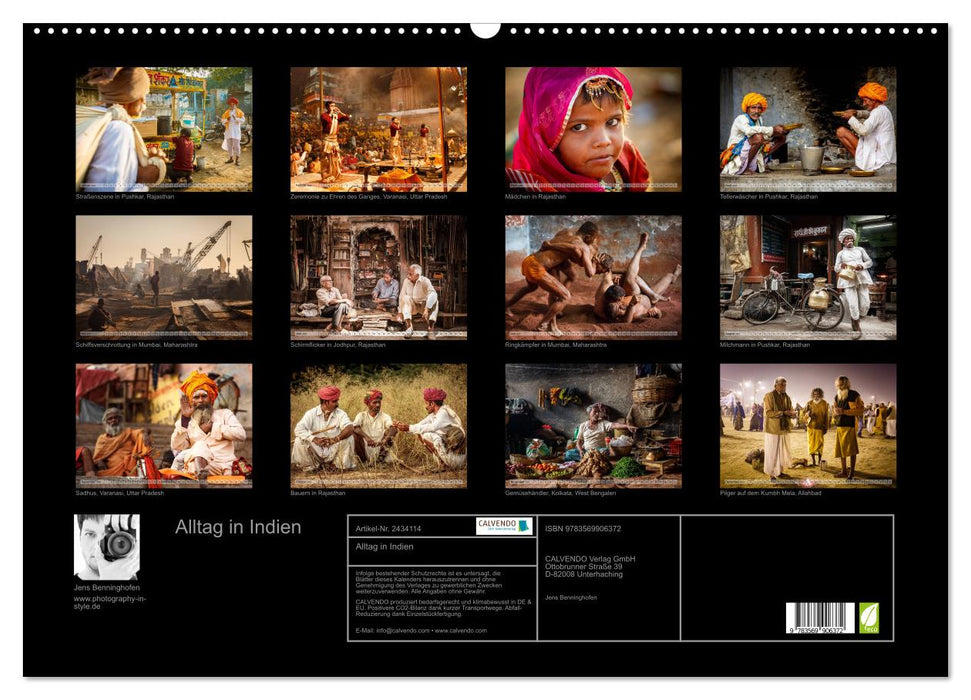 Alltag in Indien (CALVENDO Wandkalender 2027)
