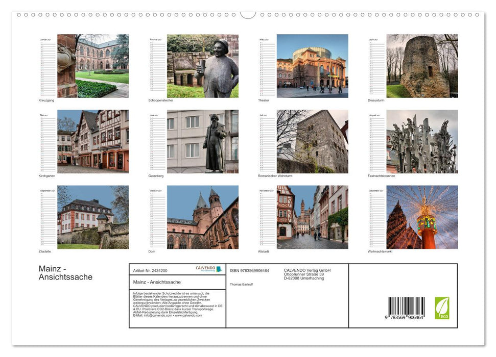 Mainz - Ansichtssache (CALVENDO Premium Wandkalender 2027)