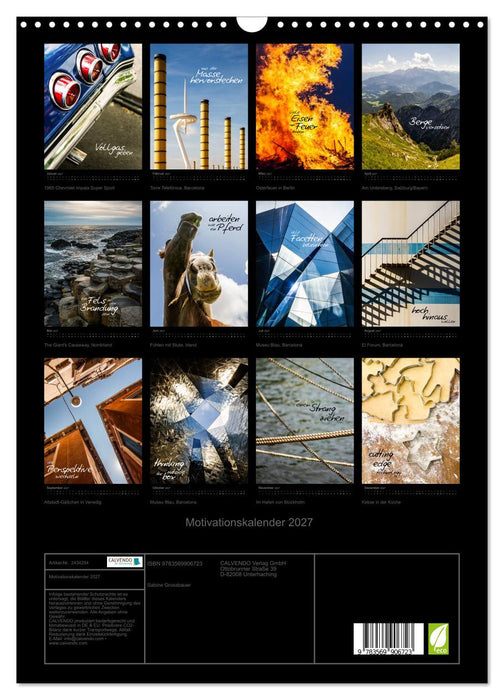 Motivationskalender 2027 (CALVENDO Wandkalender 2027)