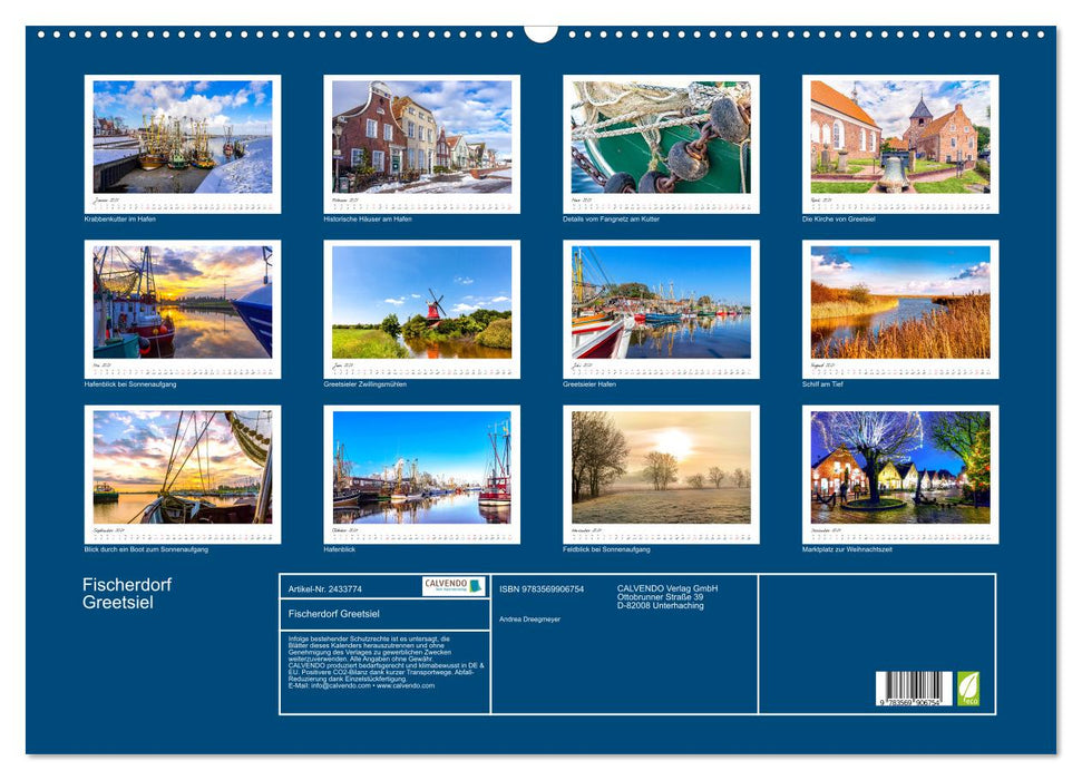 Fischerdorf Greetsiel (CALVENDO Wandkalender 2027)