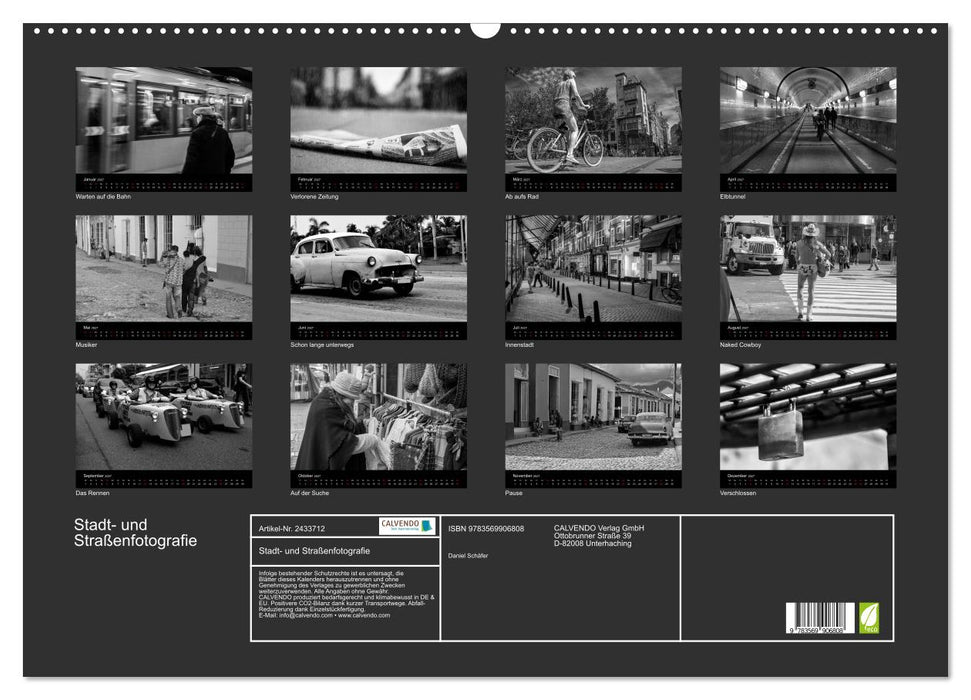 Stadt- und Straßenfotografie (CALVENDO Wandkalender 2027)