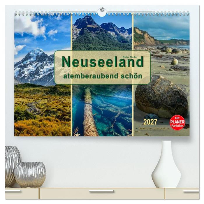 Neuseeland - atemberaubend schön (CALVENDO Premium Wandkalender 2027)