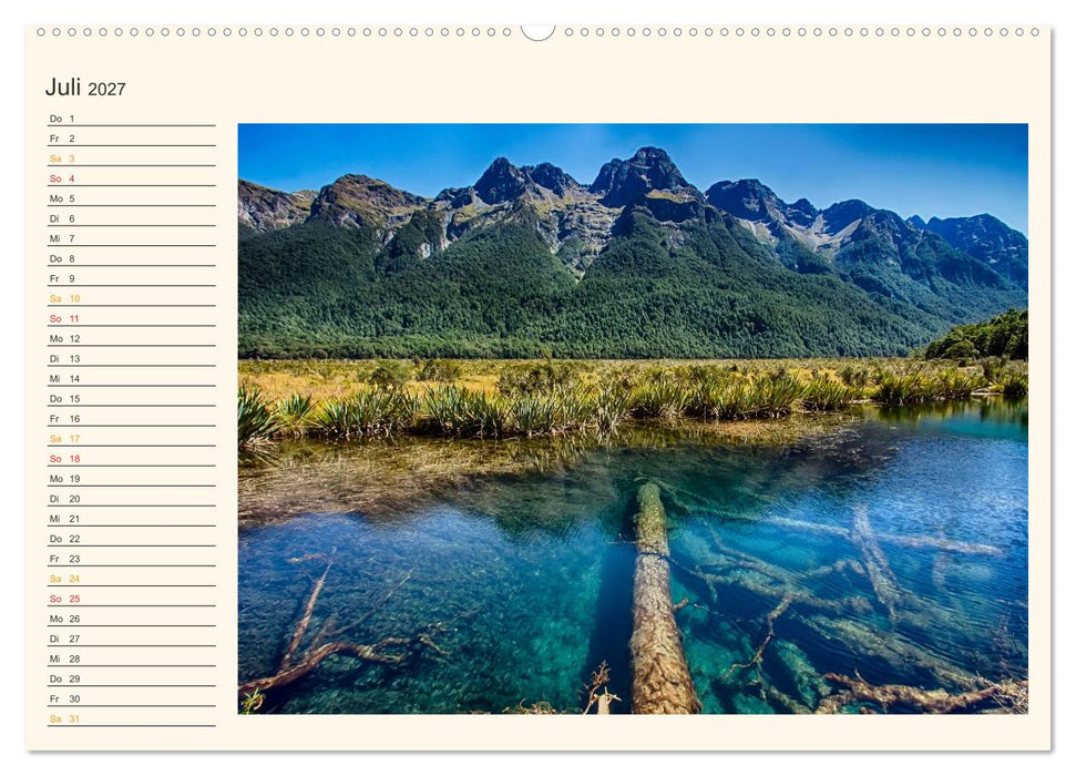 Neuseeland - atemberaubend schön (CALVENDO Premium Wandkalender 2027)