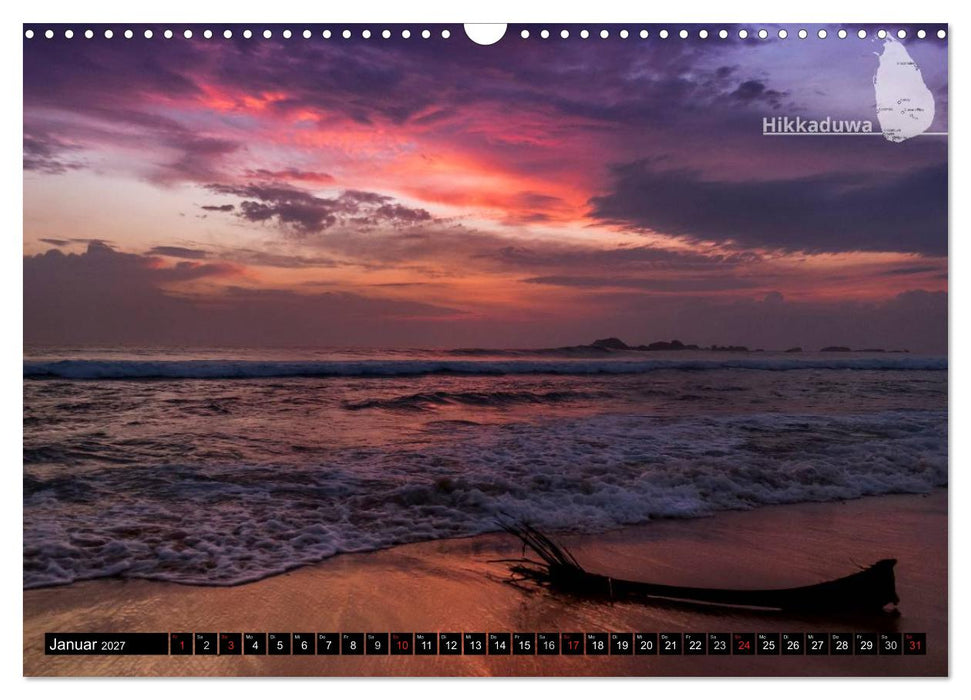 Sri Lanka, eine Reise über die Insel der King Coconut (CALVENDO Wandkalender 2027)