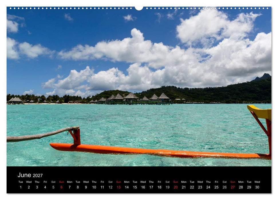 Bora Bora, Paradise islands (CALVENDO Premium-Calendar 2027)