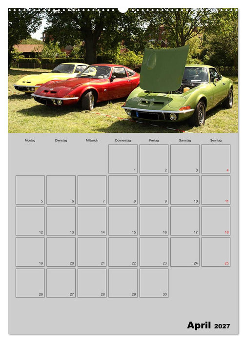 Opel GT Terminplaner (CALVENDO Premium Wandkalender 2027)