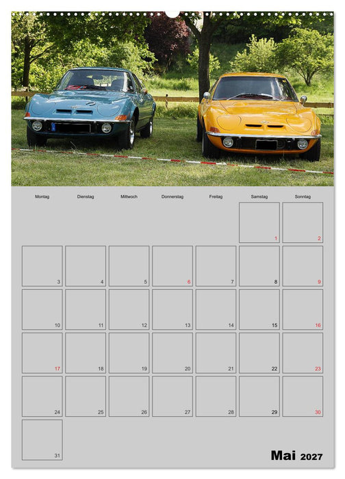 Opel GT Terminplaner (CALVENDO Premium Wandkalender 2027)