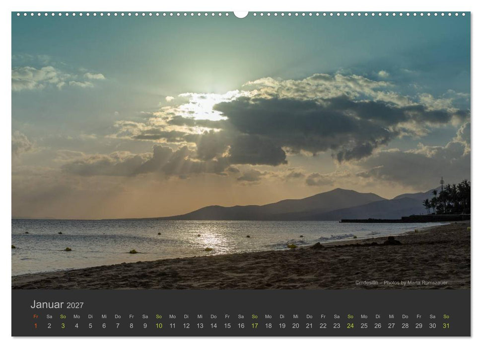 Vulkaninsel – Lanzarote (CALVENDO Wandkalender 2027)