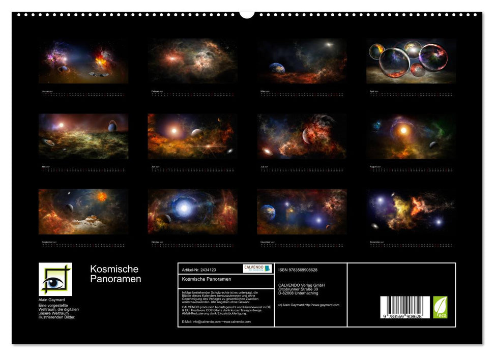 Kosmische Panoramen (CALVENDO Premium Wandkalender 2027)